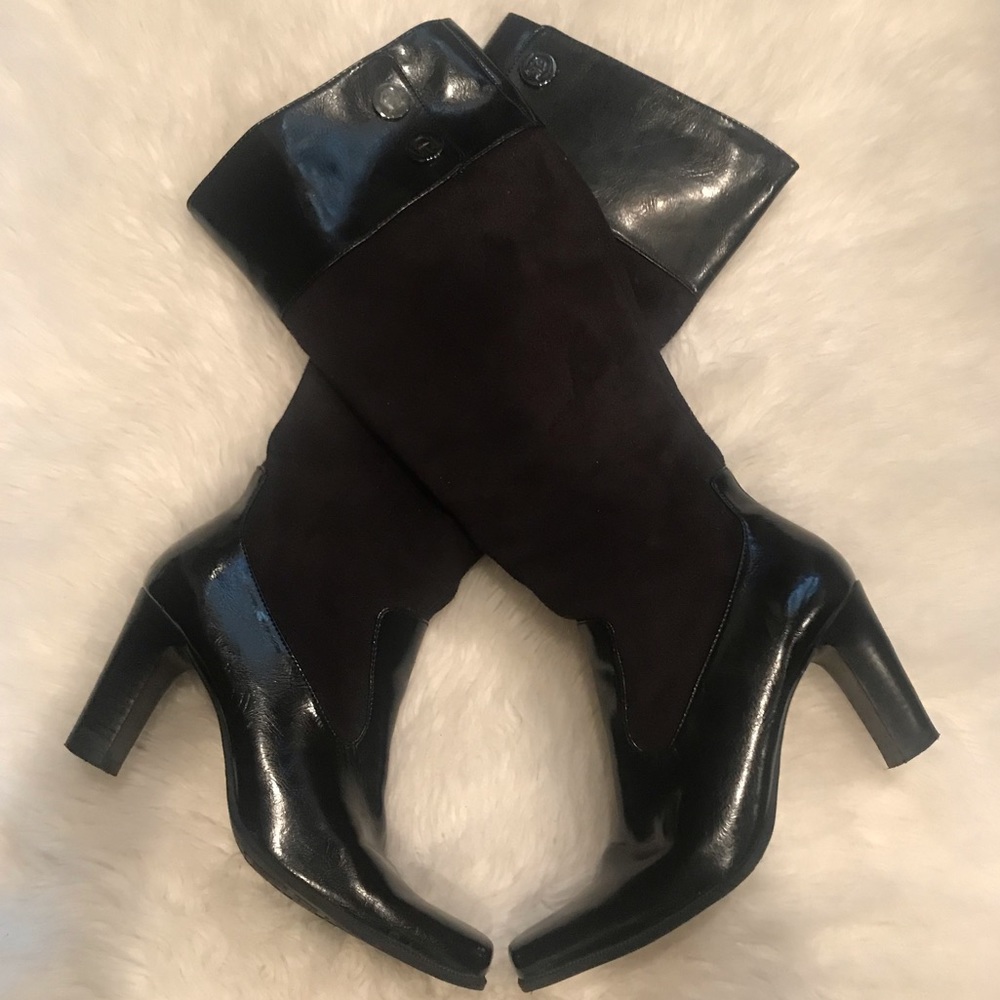 Etienne Agner, “Becky” Black Knee High Boots